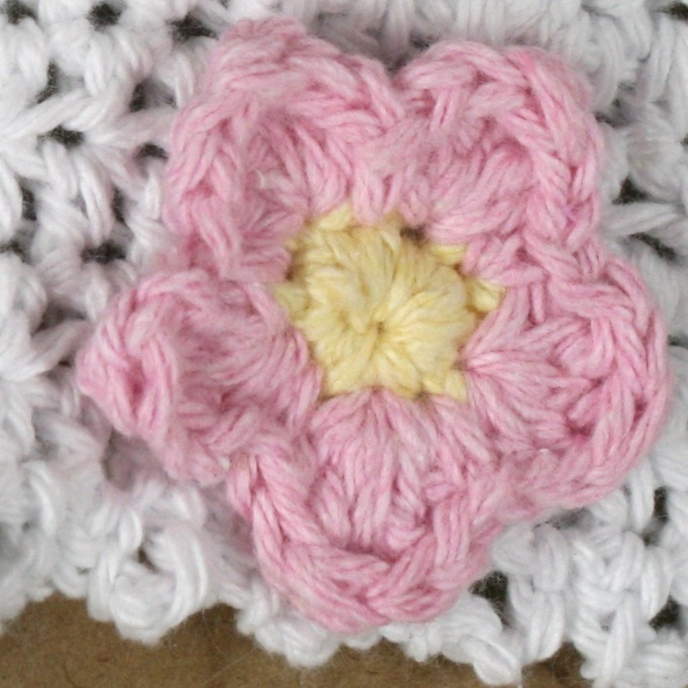 HAND CRAFTED Crop Top Halter Bikini Crochet Flower Power Spring Festival White - Picture 3 of 14